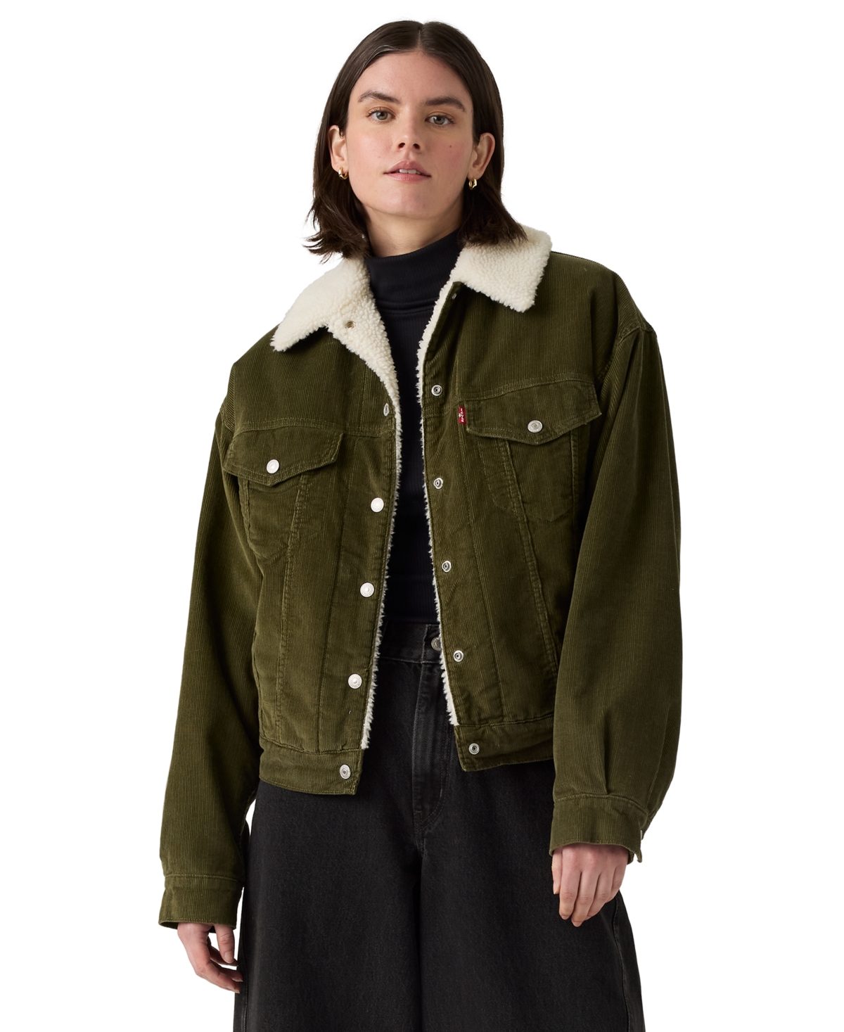 Levi's Women's 90s Trucker Long Sleeve Jacket In Green