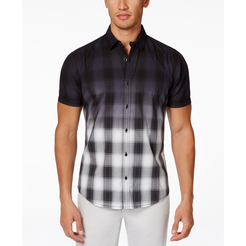 INC International Concepts Party Wave Plaid Shirt, Only at