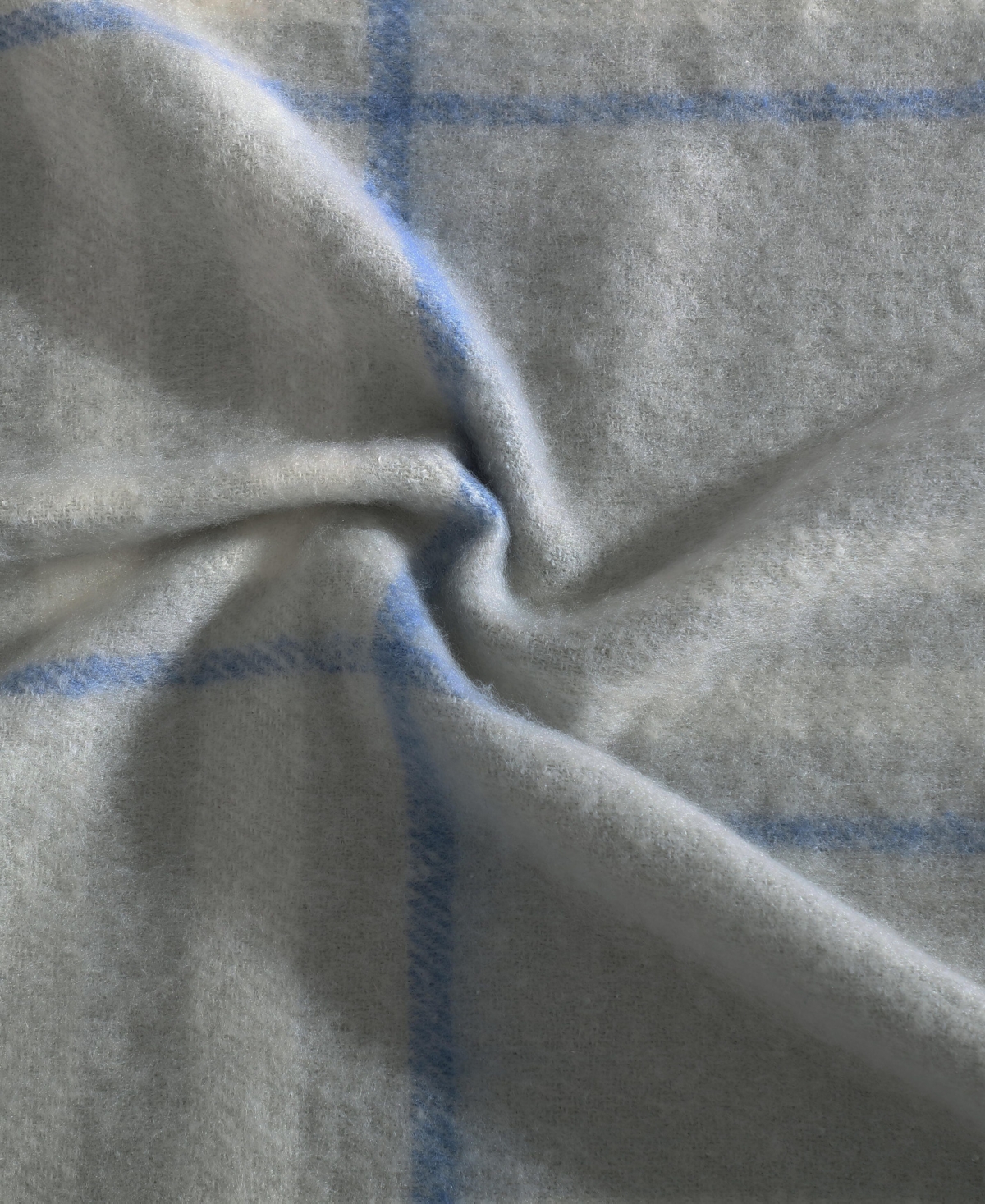 Nautica Ryan Cove Plaid Faux Mohair Throw, 60" X 50" In Blue