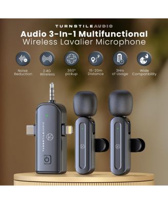 RS 4 Mini 3-Axis Handheld Gimbal Stabilizer + Turnstile Audio 3-In-1 Multifunctional Wireless Lavalier Microphone