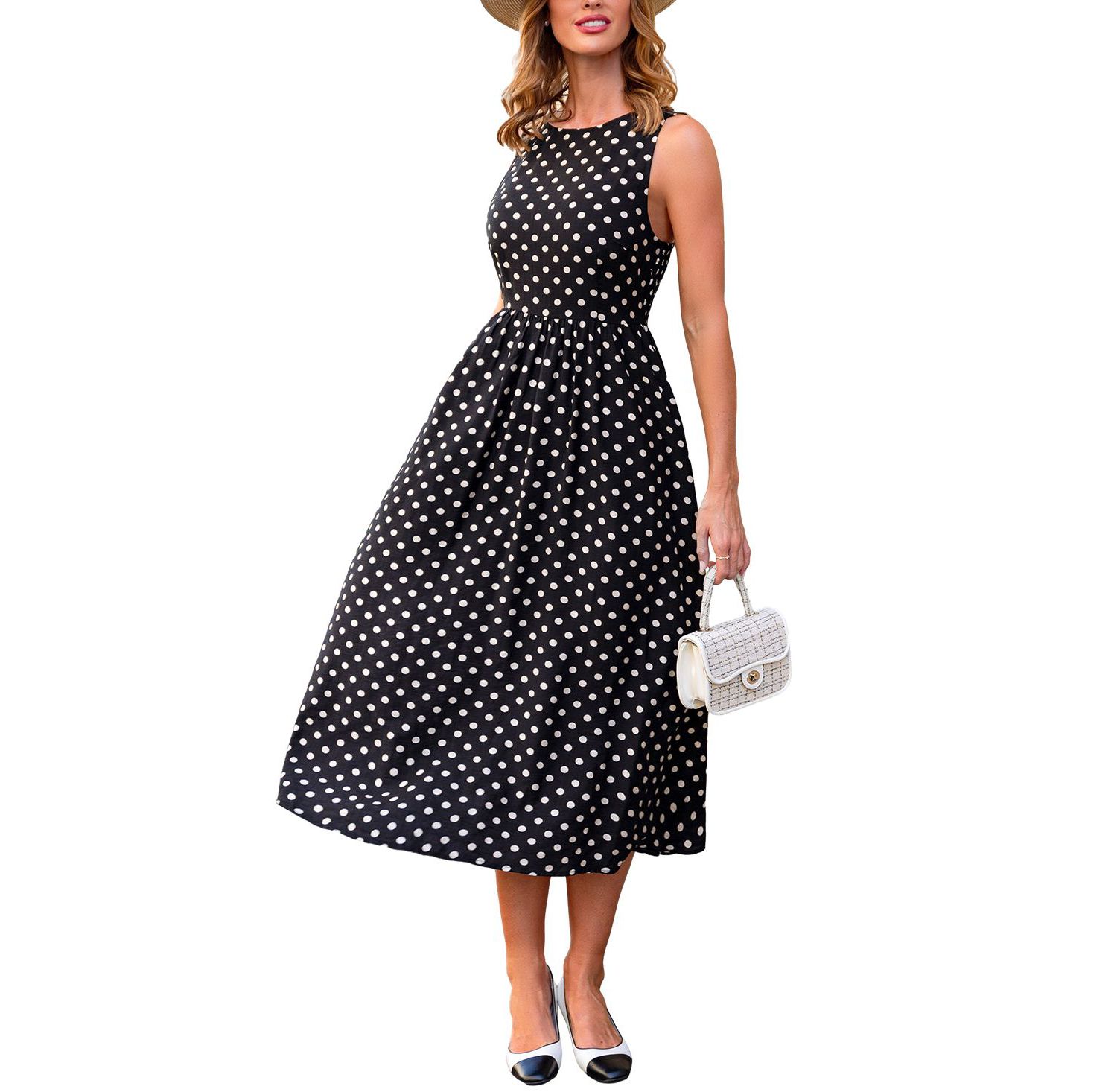 Women's Try Me Polka Dot Maxi Beach Dress