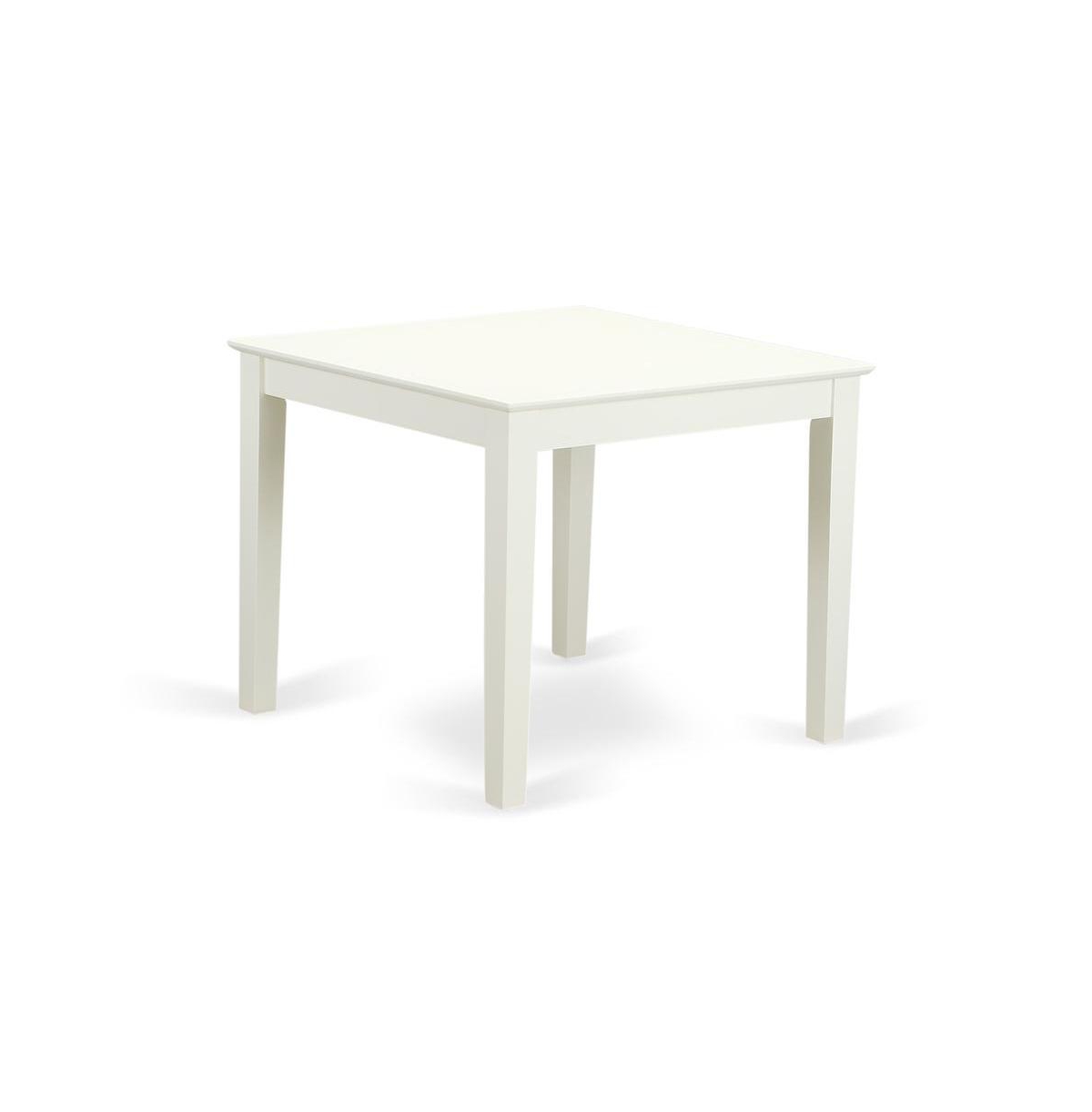 East West Furniture Dining Room Set Linen White