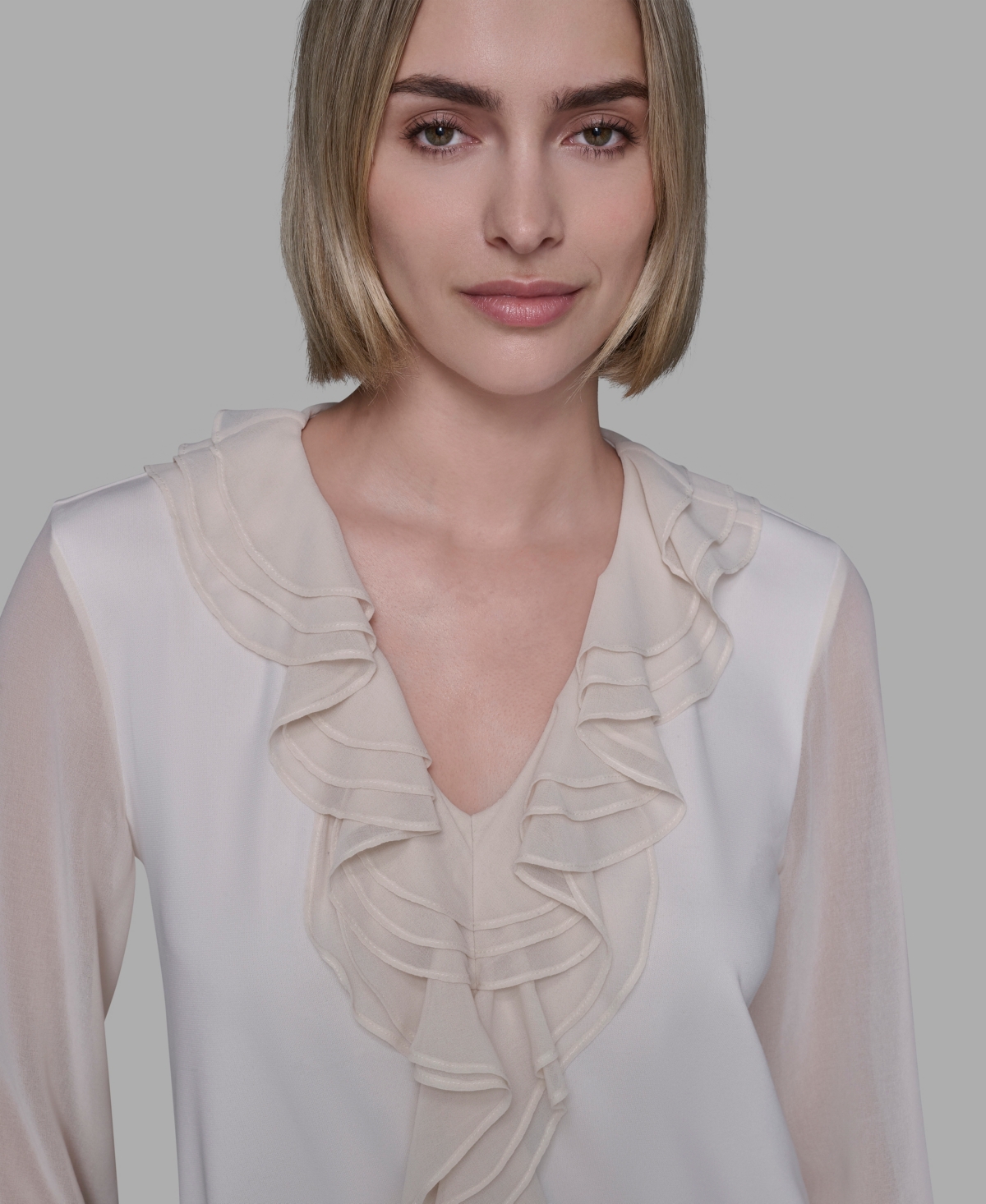 Karl Lagerfeld Paris Women's Long Sleeve Top