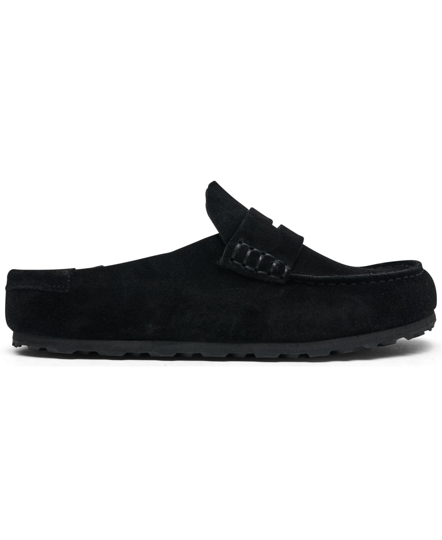 Женские сабо Birkenstock Naples Wrapped, цвет: Чёрный / Белый — фото 2