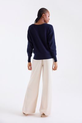 Women's Alaia Long Sleeve 100% Cashmere Sweater