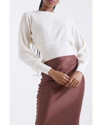 Women's Rosa Ribbed 100% Cashmere Sweater