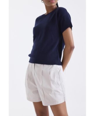 Women's Esme Short Sleeve 100% Cashmere Top