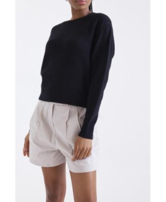 Women's Maila Long Sleeve 100% Cashmere Sweater