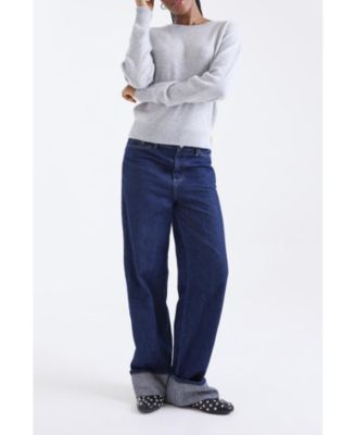 Women's Maila Long Sleeve 100% Cashmere Sweater