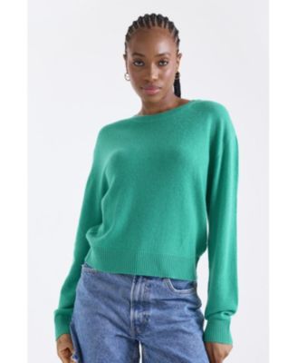 Women's Maila Long Sleeve 100% Cashmere Sweater
