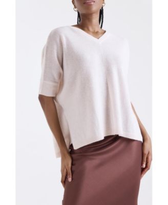 Women's Venetia Vee V-Neck 100% Cashmere Sweater