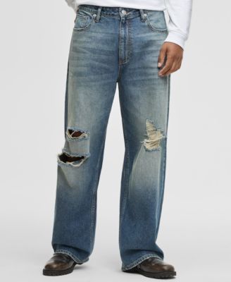 Men's Baggy Washed Jeans, Macy's Exclusive