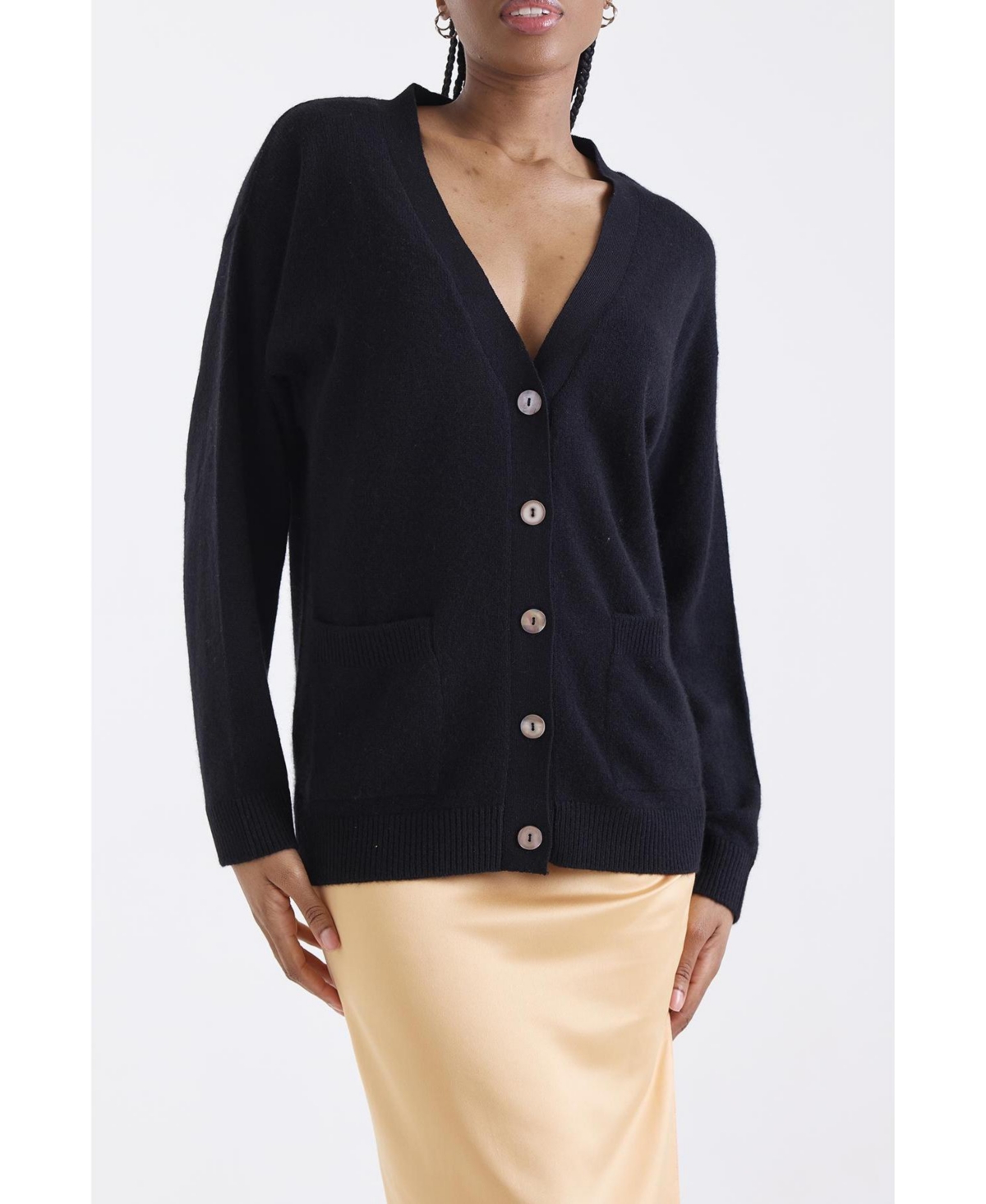 1982 Women's Oceane Oversize V-Neck Cashmere Cardigan