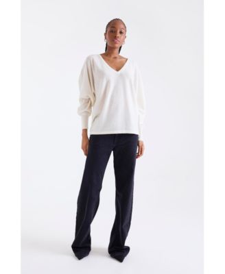 Women's Paros V-Neck 100% Cashmere Sweater