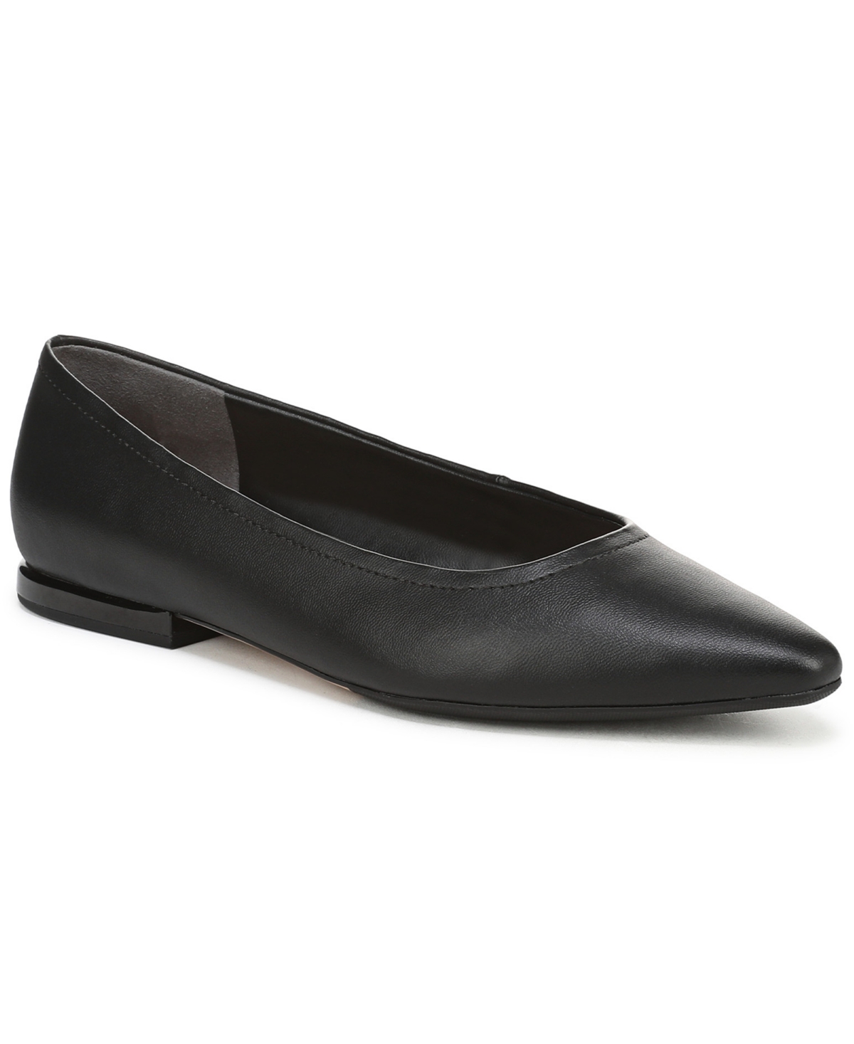 Giani Bernini Women's Hillda Pointed Toe Flats, Created For Macy's In Black