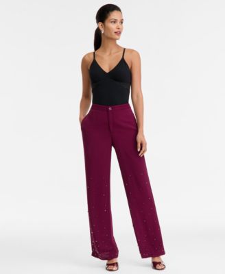 I.N.C. International Concepts - Women's High-Rise Embellished Pants