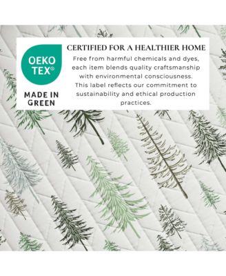 Rustic Lodge Trees Microfiber Quilt Set With Shams