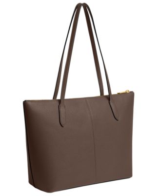 Bella Small Pebbled Leather Tote Bag