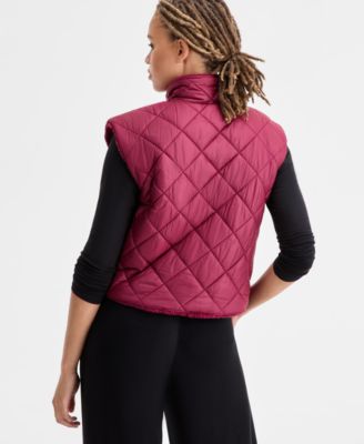 Women's Reversible Sherpa Zip-Front Vest, Macy's Exclusive 