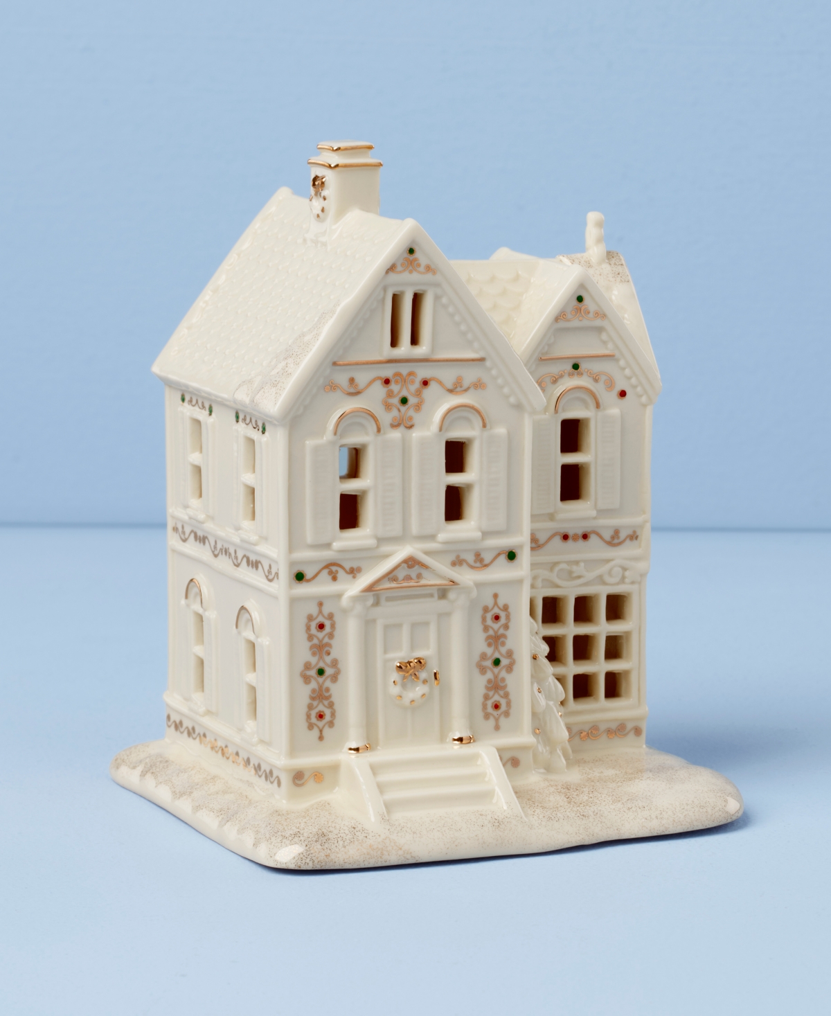 Lenox From The Vault!  Mistletoe Park Victorian House, Exclusively At Macy's In Transparent