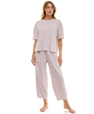 Women's Boxy T-Shirt and Barrel Leg Pants Set