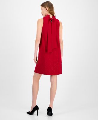 Petite Sleeveless Ruffle Dress