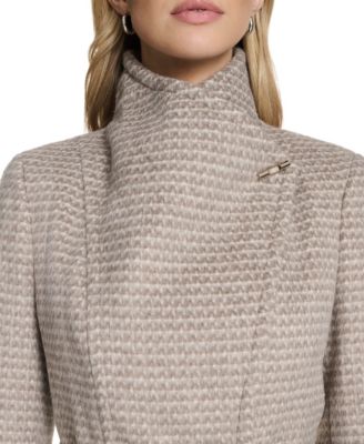 Women's Asymmetrical Belted Wrap Coat