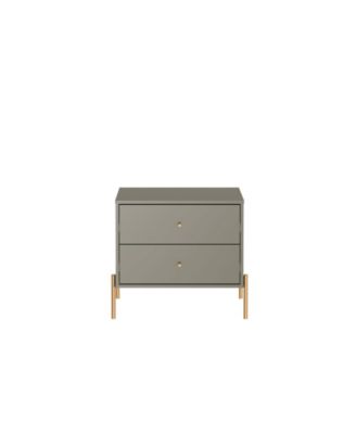 Jasper 22.08" Wood 2-Drawer Nightstand