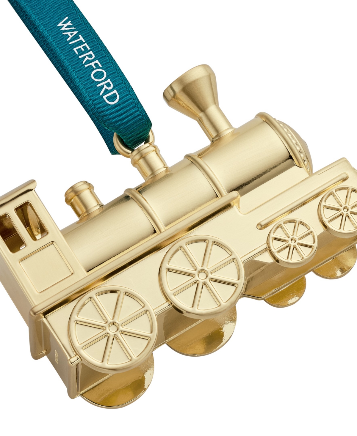 Waterford Steam Train Ornament In Gold