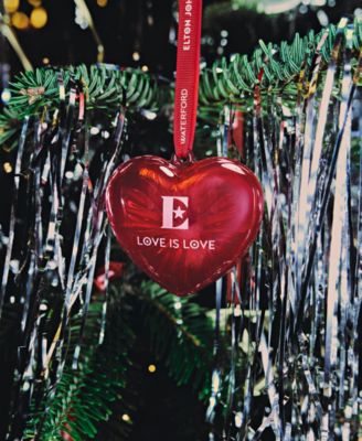Elton John Aids Foundation Heart Ornament