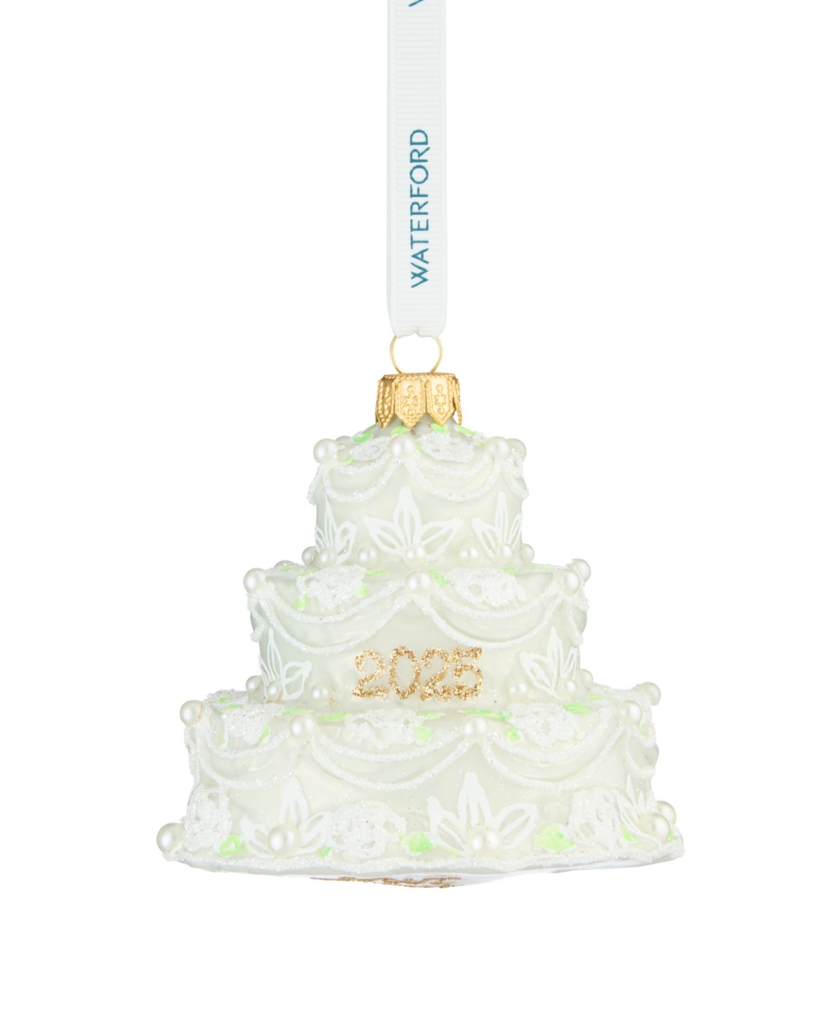 Waterford 2025 Holiday Heirlooms Our First Cake Ornament In White