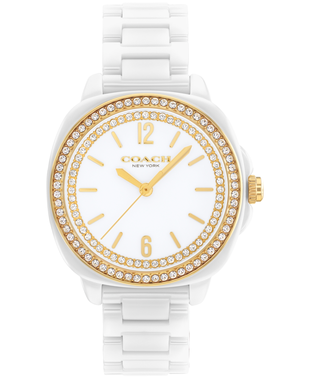 Coach Women's Kitt White Ceramic Bracelet Watch, 34mm