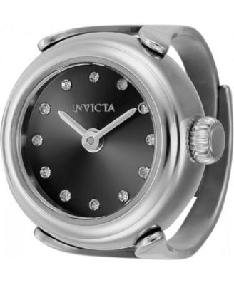 Women's 44481 Mini Quartz 2 Hand Black Dial Watch