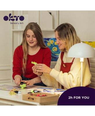 OKTO Sensory Art 3D Woodcraft “Energy” – Succulent Craft Kit