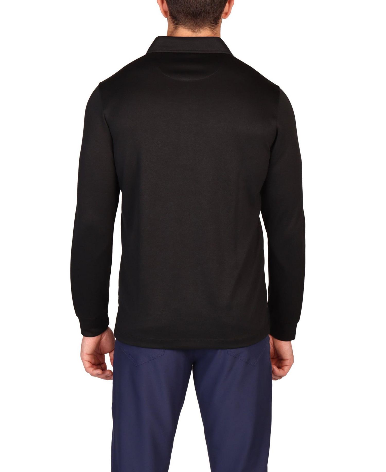 Solid Modal Long Sleeve Polo