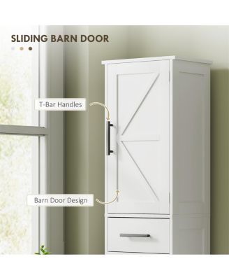 Compact Bathroom Cabinet with Doors and Drawers for Clutter-Free Bathroom Storage