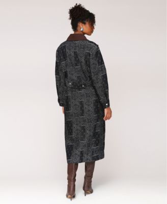 Women's Asymmetrical Utility Trench Coat