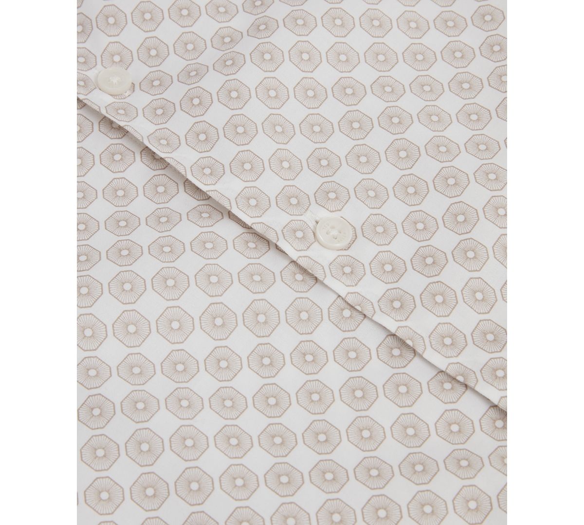 Ted Baker Sefsho Printed Short Sleeve Shirt In Brown