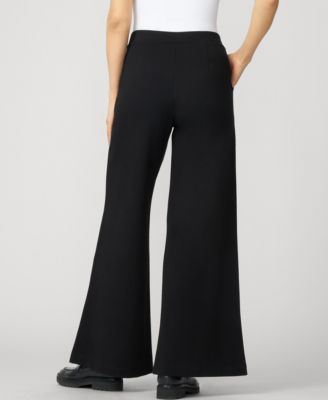 Women's Pleated Wide Leg Stretch Trouser