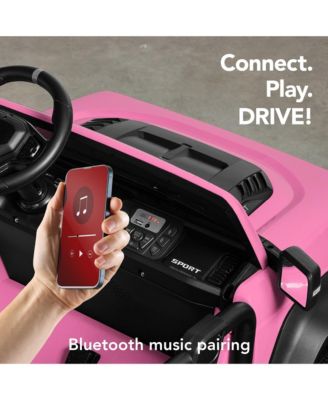 Kids 24V 2-Seater Electric Ride-On Car Truck w/ Parent Control, Bluetooth, LED Lights