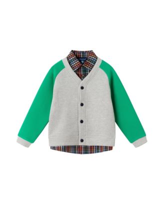 Toddler/Child Boys Grey Cardigan & Twill Pant Set