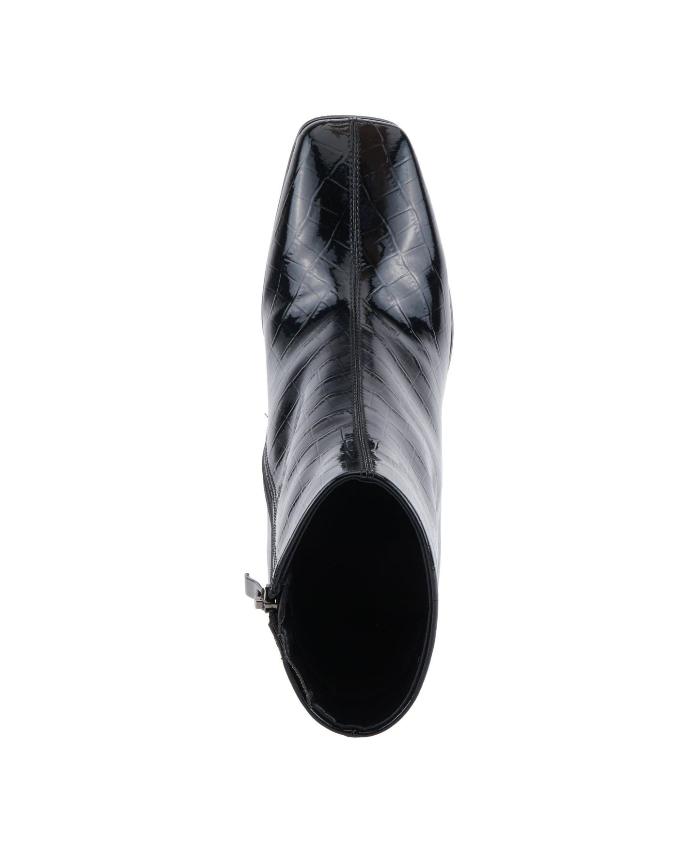 Женские ботинки Azura Longoria Booties with Durable Side Zipper, цвет: Чёрный лаковый — фото 3