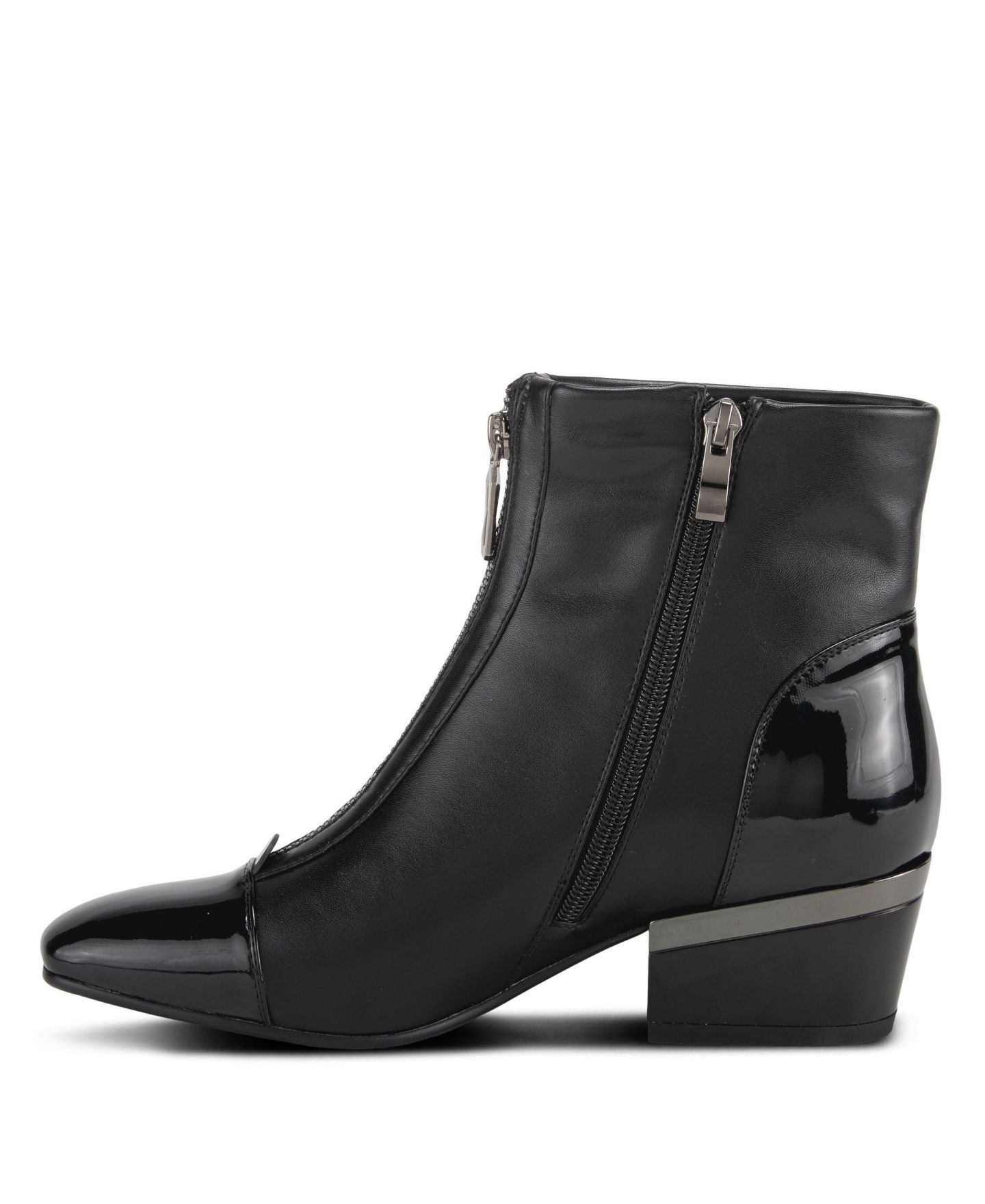 Женские туфли Azura Mozza Bootie Heel with Patent Leather Upper, цвет: Чёрный — фото 2