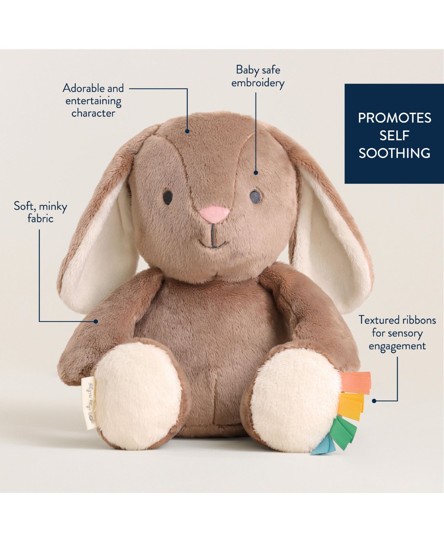 Baby SweetieSnuggles Bunny Taupe