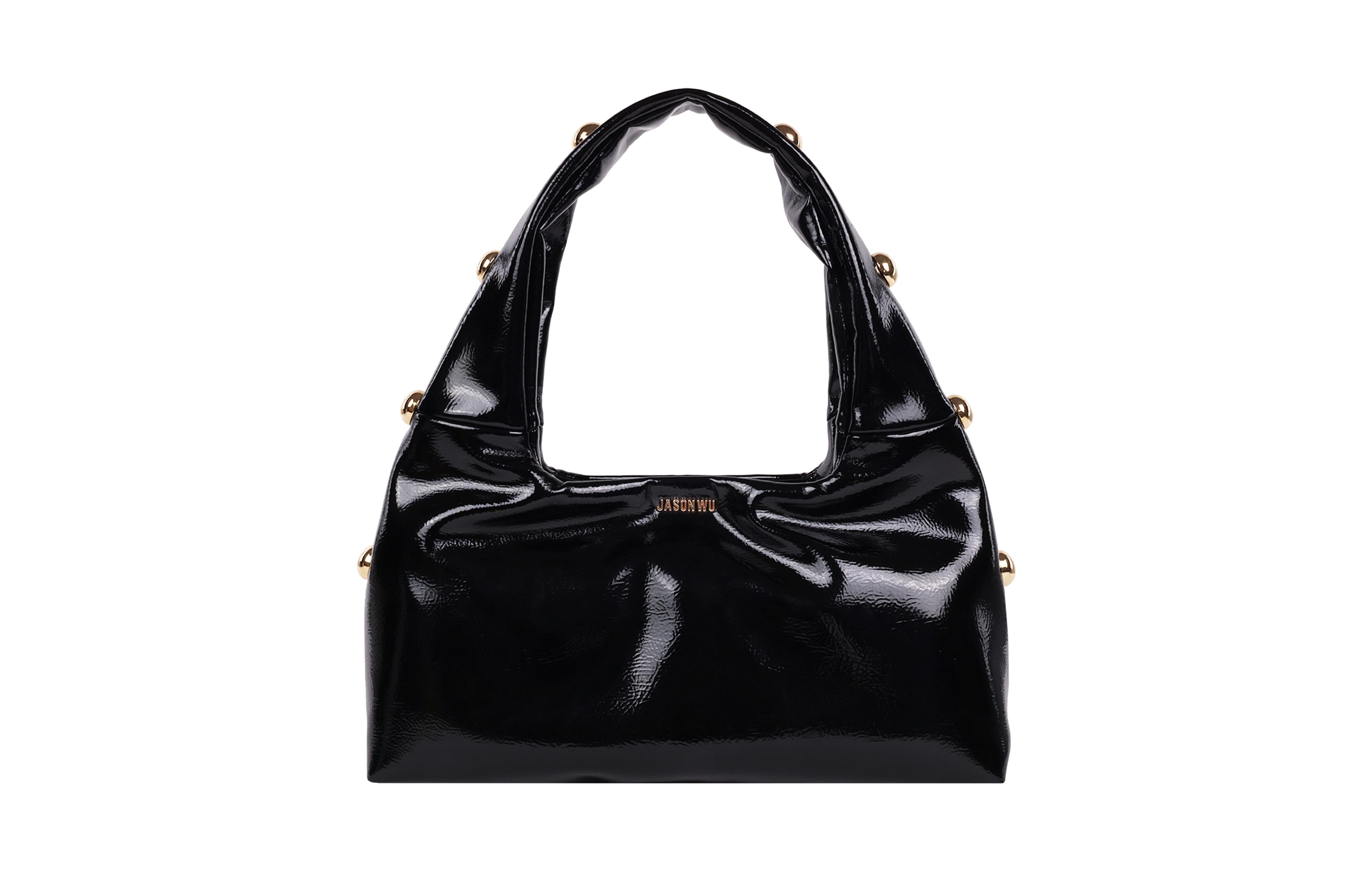 Jason Wu Studded Shoulder Bag Crackled Finish
