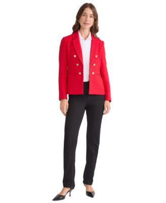 Jones New York - Petite Double Breasted Long Sleeves Jacket