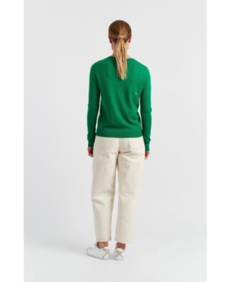 Women's Wool-Cashmere Merry Christmas Sweater