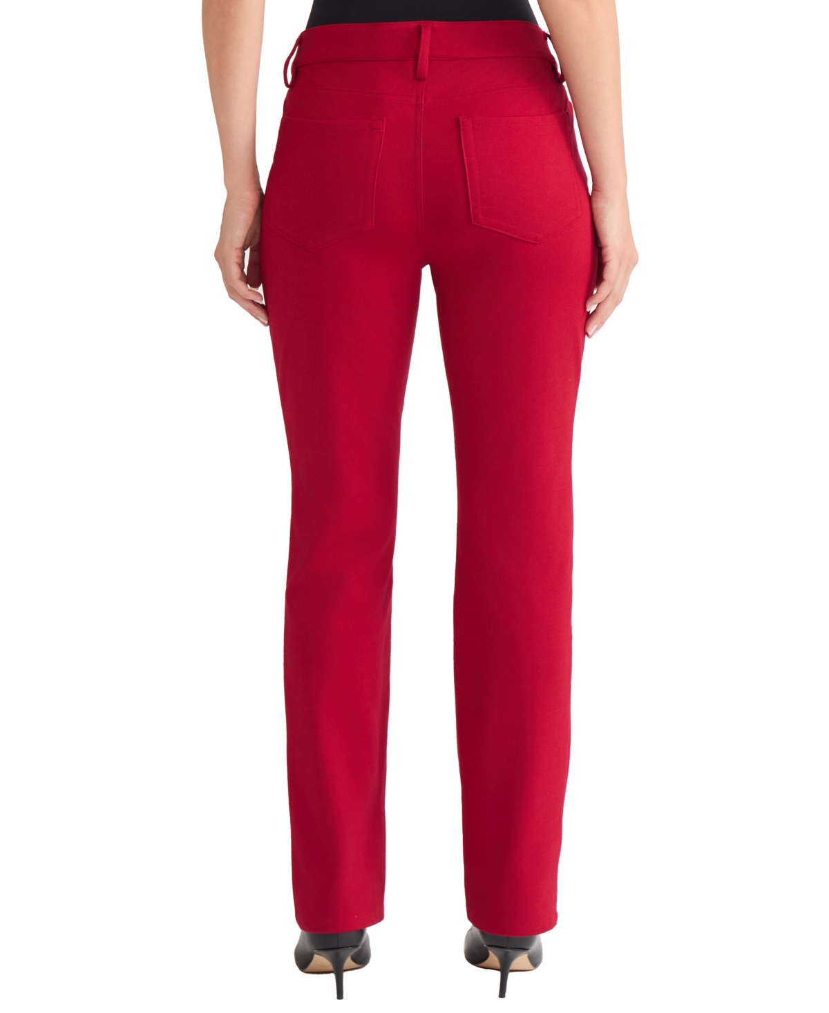Jones New York Petite Straight Jeans In Red