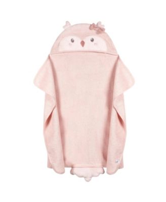 Just Born Baby Owl Character Towel, Pink, One Size - Pink owl