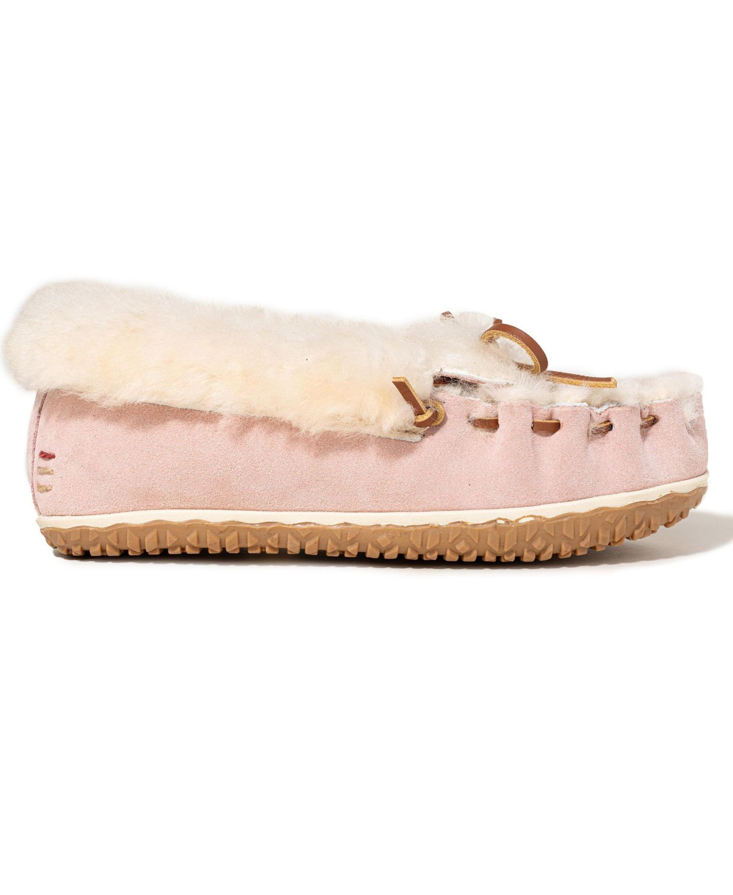 Женские тапочки Minnetonka Ultimate Sheepskin Slipper, цвет: Пудровый — фото 4